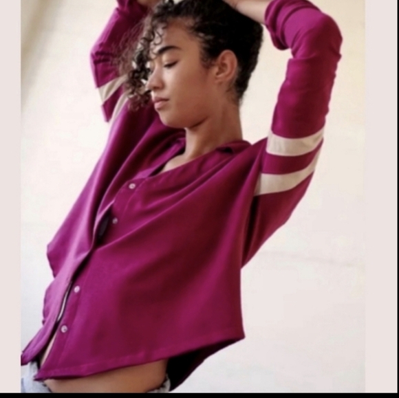 NWT- Free People Movement Quinn Snap Cardigan Sweatshirt - Picture 4 of 12